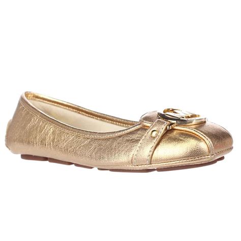 michael kors fulton flats pale gold|Michael Kors moccasin flats sale.